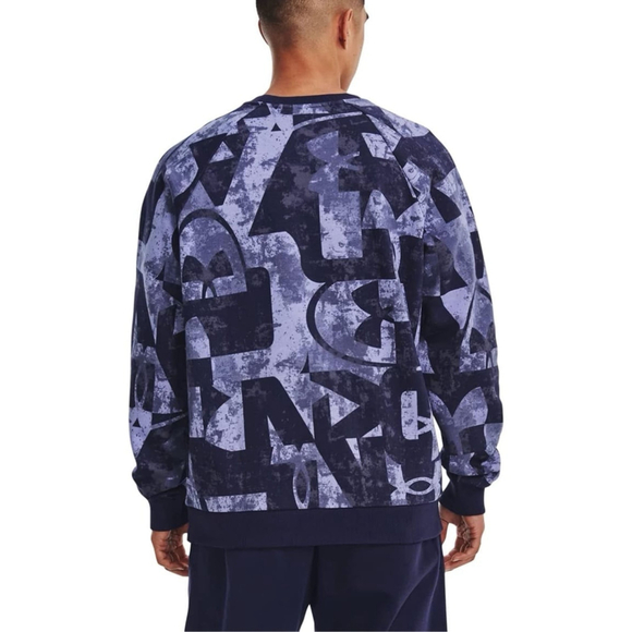 Under Armour - Mens Rival FLC Macronded Crew Fleece Top - Picture 2 of 2